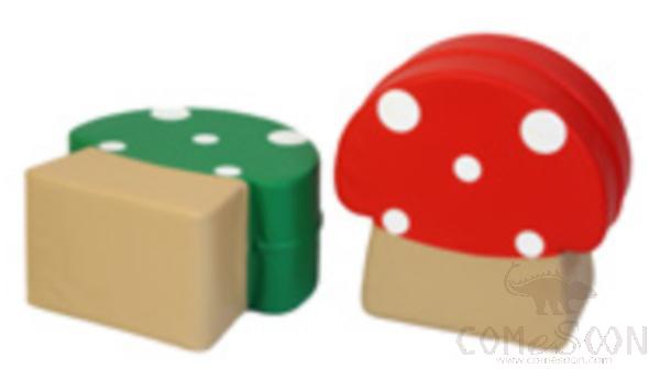 Toadstool Seat Set，φ50 * H25 cm， PU