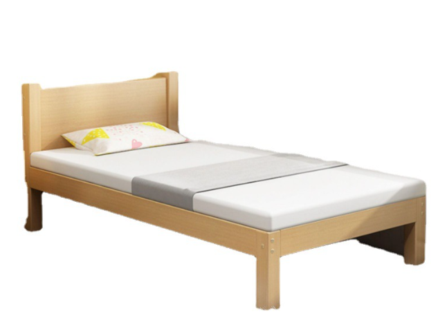 Solid wood children's bed, 180 * 60 * 40cm, With thickened coconut palm mattress