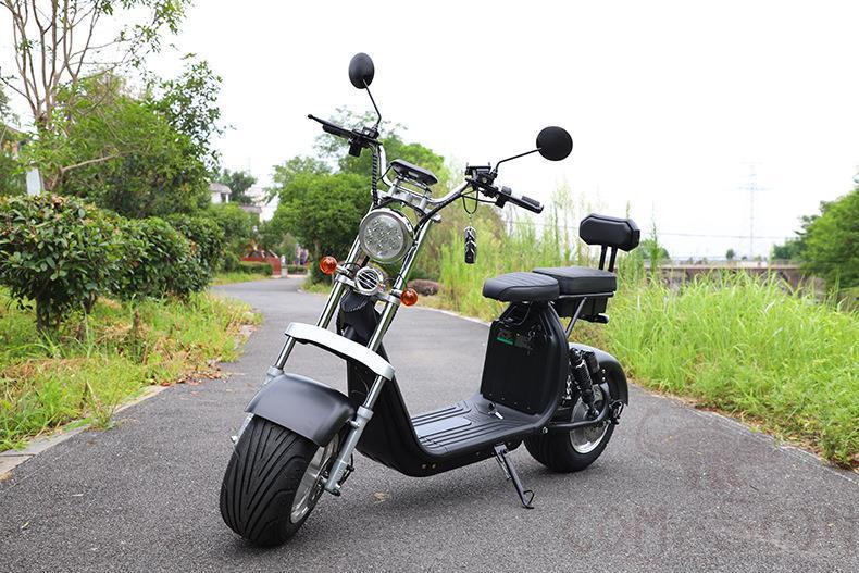 Harley Electric Vehicle，12A 60V， Lithium Battery， 35km， 1500W， With Trunk， Black