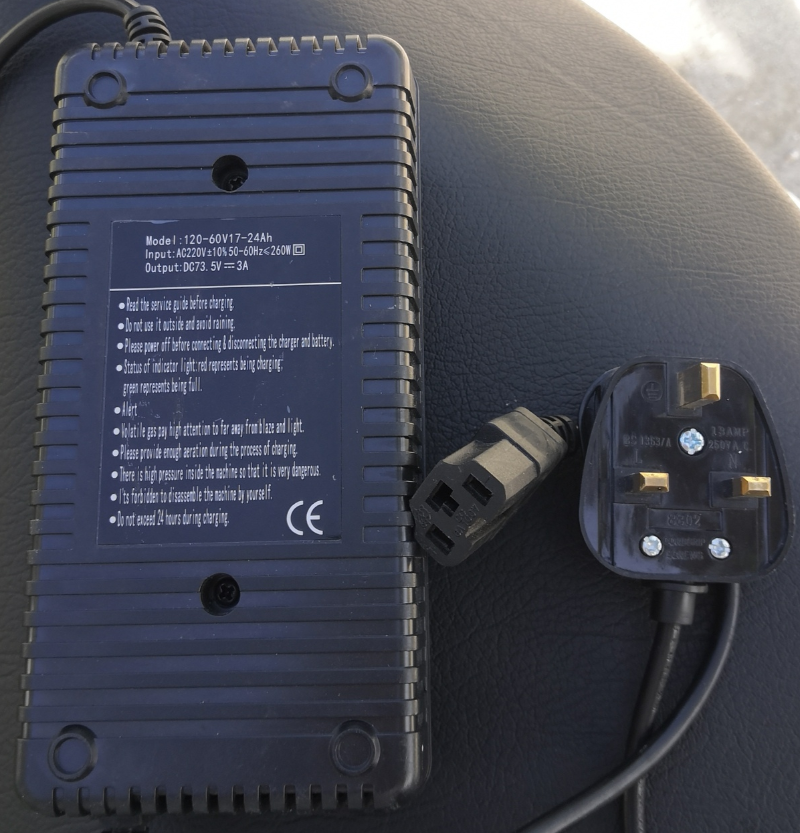 Battery charger, 120-60V17-24Ah