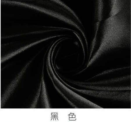 Black Fabric ,100% Polyester,Black,150CM（W）