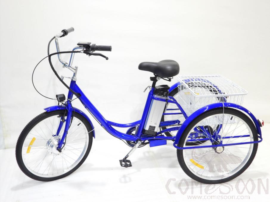 Electric Tricycle, 24&quot;, 36V 12A, 350W, Blue