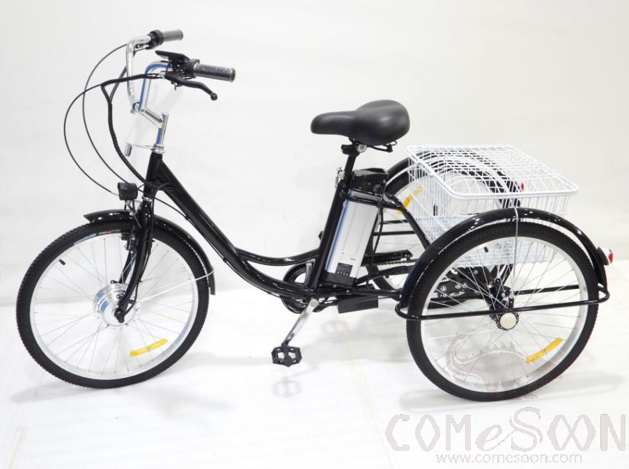 Electric Tricycle, 24&quot;, 36V 12A, 350W, Black