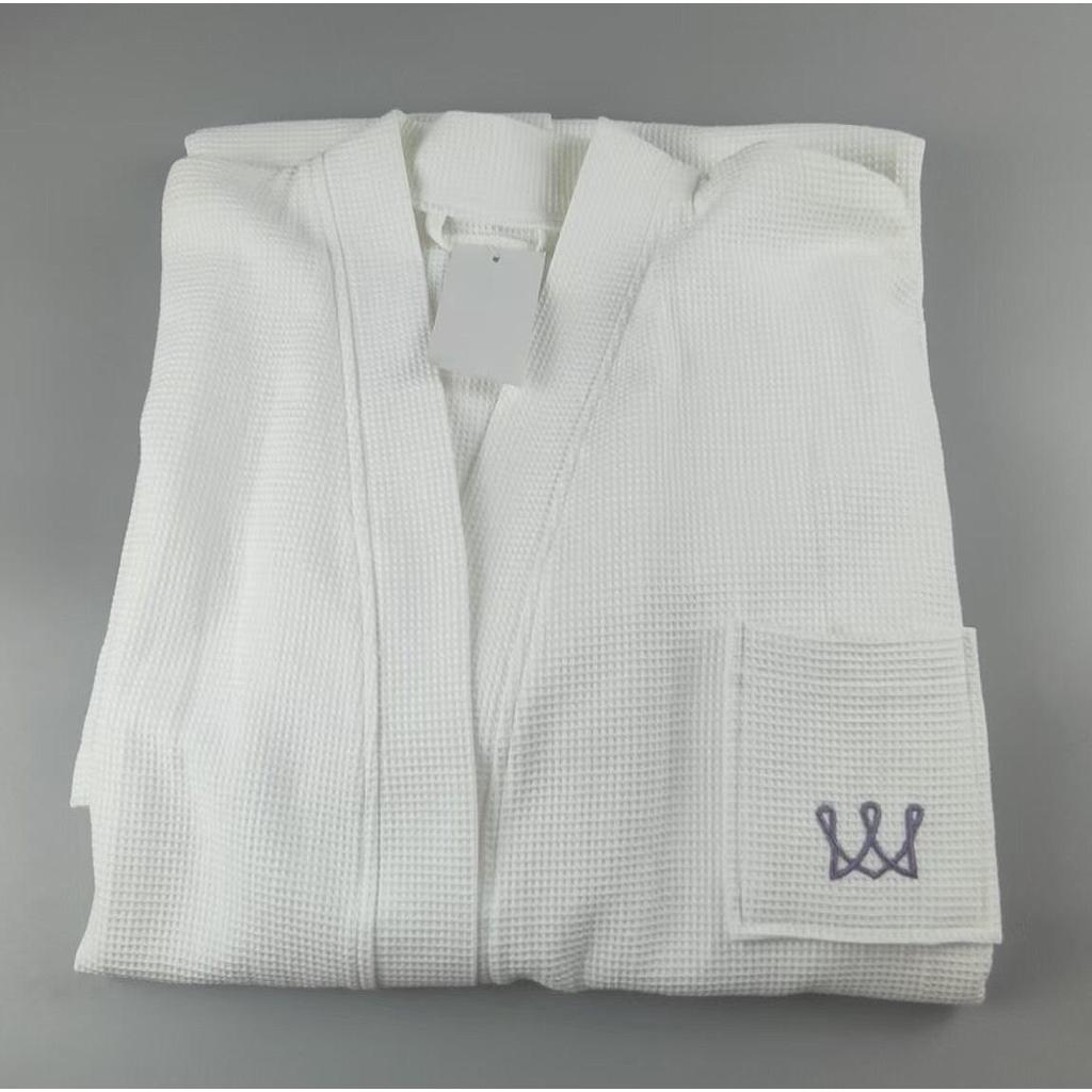 Waffle Bathrobe,35/65 Cotton/Poly