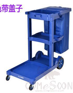 Multifunctional Cleaning Cart,Plastic + Oxford Waterproof Fabric