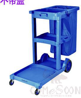 Multifunctional Cleaning Cart,Plastic + Oxford Waterproof Fabric