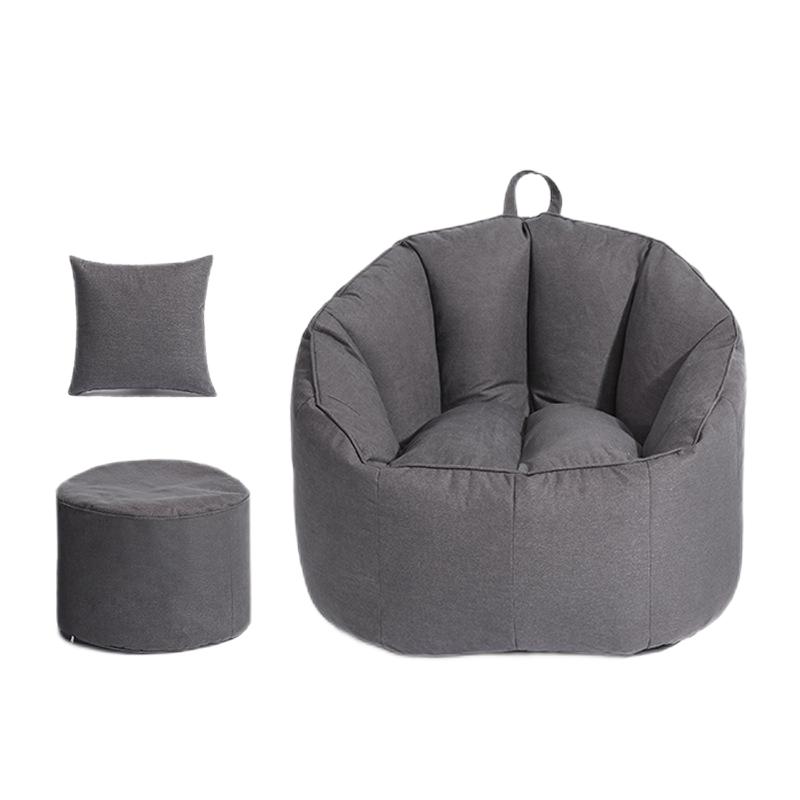 Bean Bags，Cotton And Hemp Cloth，EPP，L75*W75*H65CM，Dark Gray