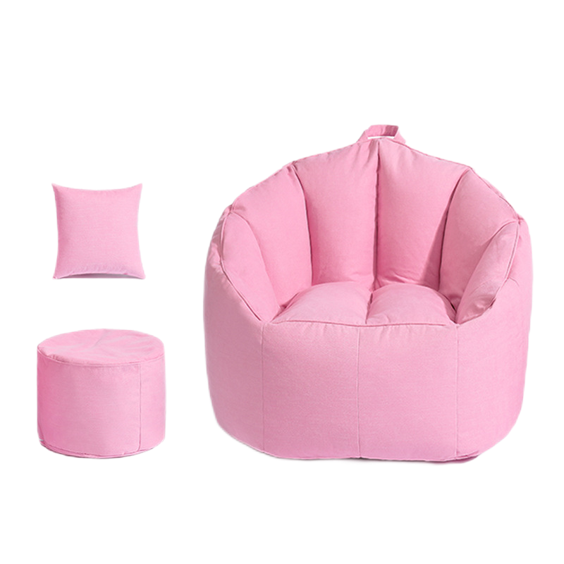 Bean Bags，Cotton And Hemp Cloth，EPP， L75*W75*H65CM，Pink