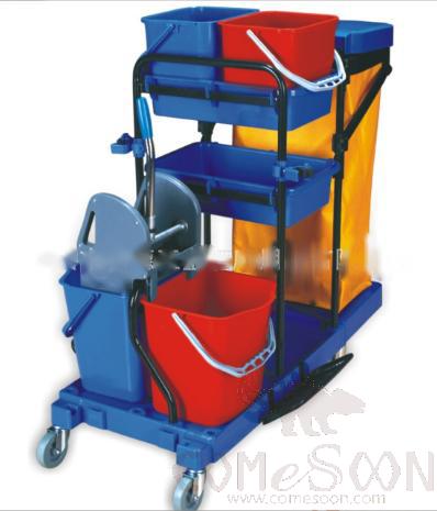 Multi-Purpose Cleaning Cart,  Plastic,  L132*W75*H110Cm