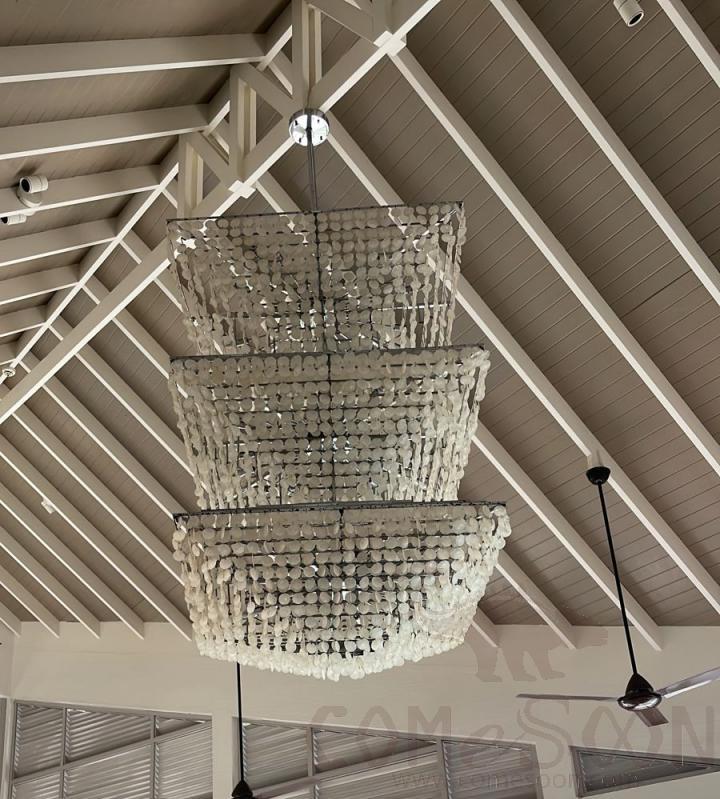 Triple Chandeliers, Stainless Steel, W80*L80*H500CM
