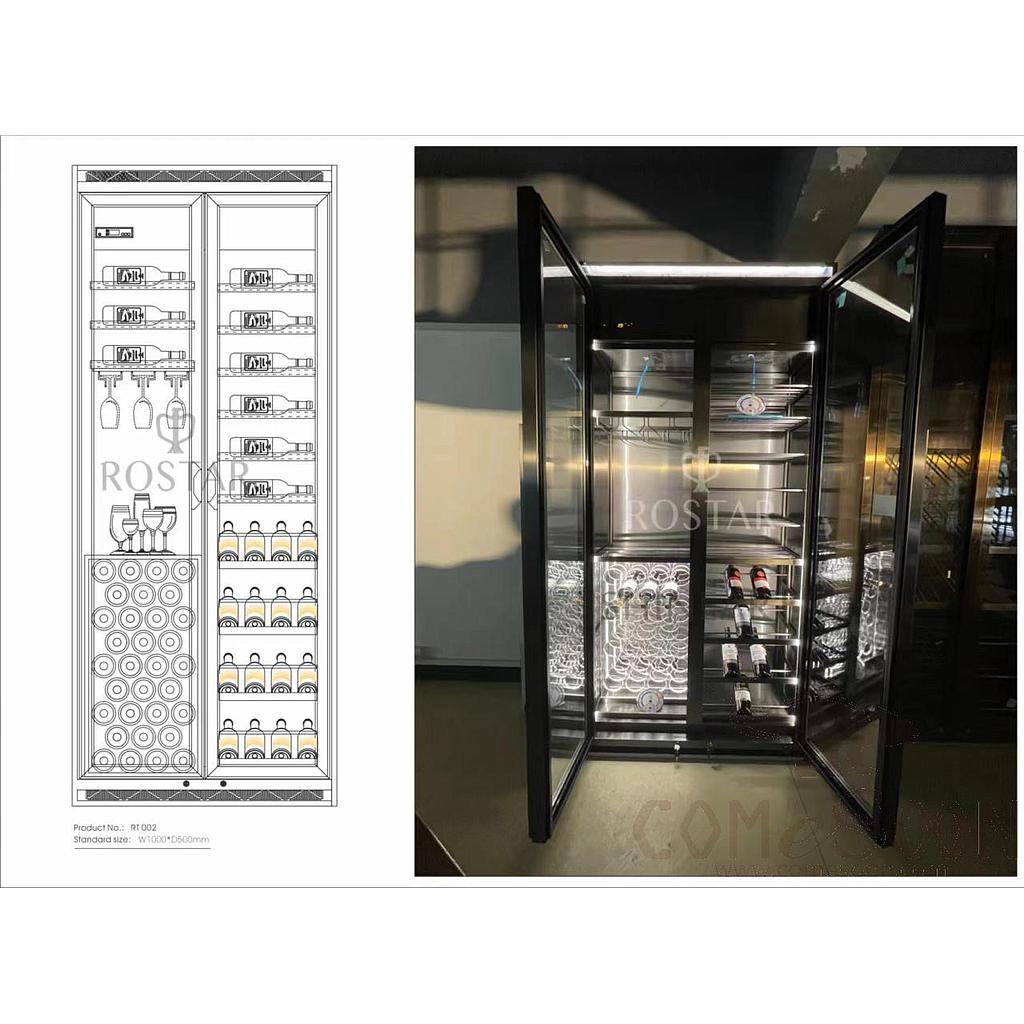 Custom Thermostatic Wine Cabinet, SUS 304