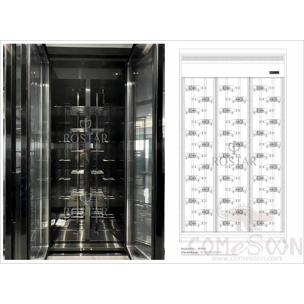 Custom Thermostatic Wine Cabinet, SUS 304