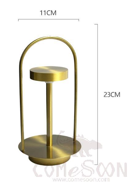 Metal Portable Desk Lamp, D11*H23cm, 3W