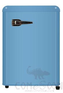 Retro Refrigerator, Blue, 75L