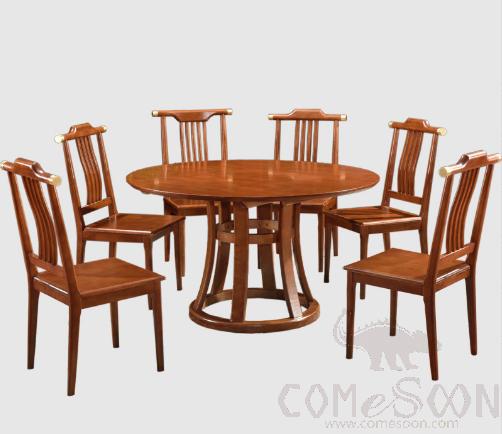 Round Dining Table, Rubber Wood, D150*H73Cm