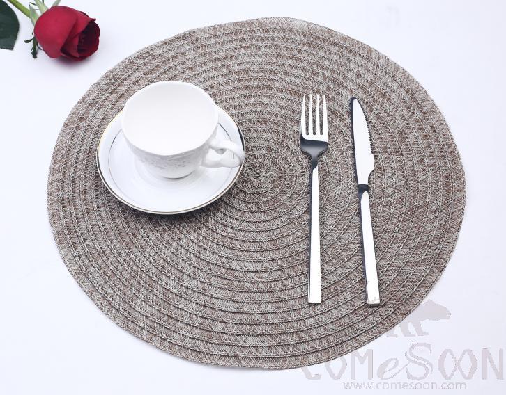 Pvc Placemat, Gray Field