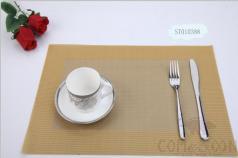 Pvc Placemat,Transparent+Yellow Single Frame