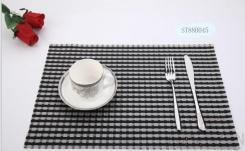 Pvc Placemat, Black+Grey 8*8