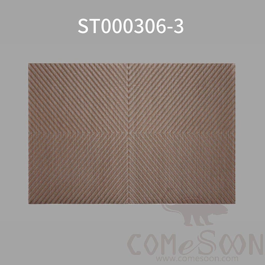 Pvc Placemat,V-Shaped Champagne
