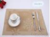 Pvc Placemat,Gold Snowflake