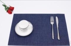 Pvc Placemat, Blue Messy Jacquard
