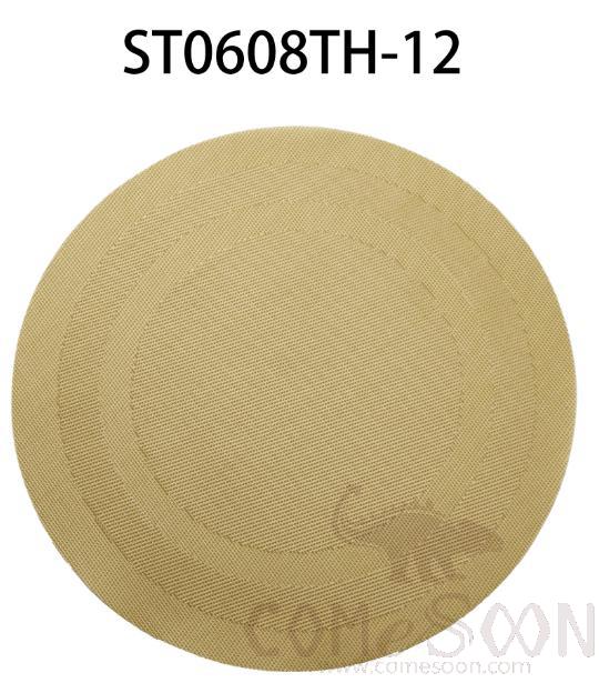 Golden Round Pvc Placemats