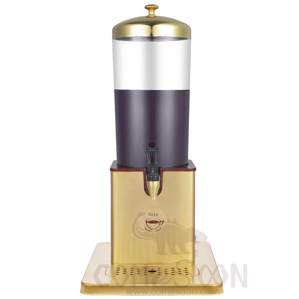 Double Head Cold Beverage Machine,SS,6L,Tuhao Gold