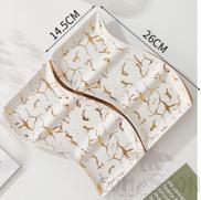 Ceramic Snack Plate,White