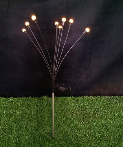 8 Head Solar Firefly
Insect Ground Light, Pvc,1.5cm*H70cm