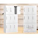 9-Door Locker,0.8Mm Cold Rolled Steel,H180*W90*39Cm
