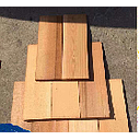 Wooden Roofing, Red Cedar, L40 * W14.7 * H (0.25-1.5) Cm , Shingle Wood