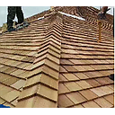 Wooden Roofing, Red Cedar, L40 * W14.7 * H (0.25-1.5) Cm , Shingle Wood