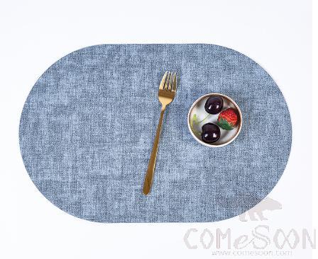 Fabric Oval Table Runner, PU, L45*W30cm