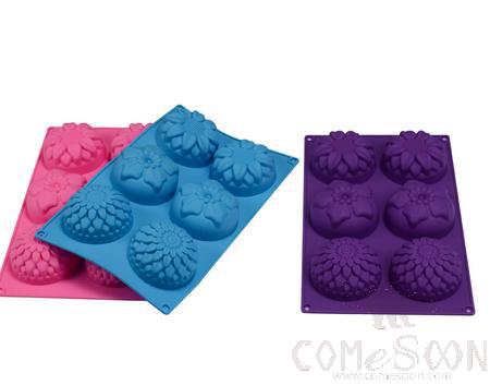 Silicone 6-Link Cake Mold, 28*16.5*3cm
