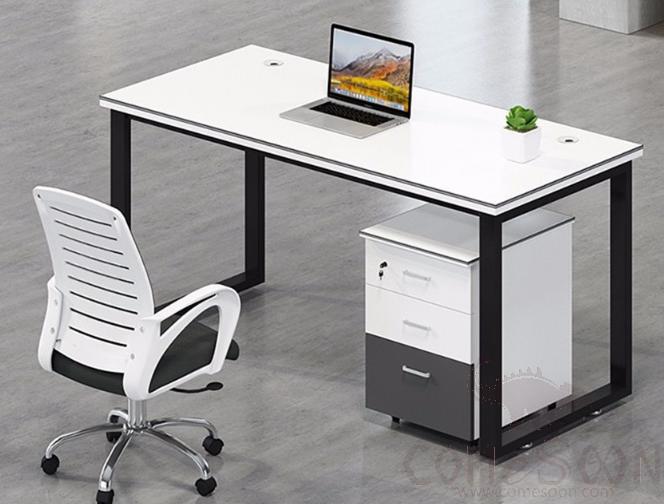 Single Desk With Cabinet, Wood-Based Panel, 120*60*75Cm