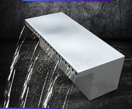 Waterfall Outlet, Stainless Steel, 50*17*14Cm