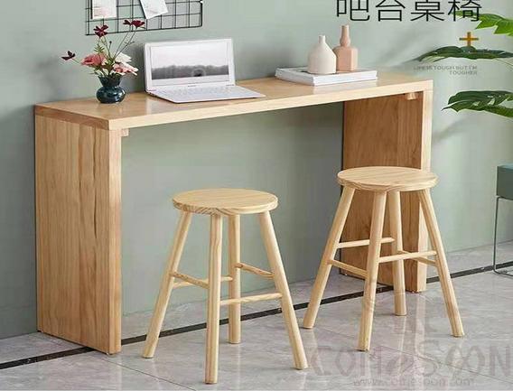 Solid Wood Bar Table, 150*40*100cm.