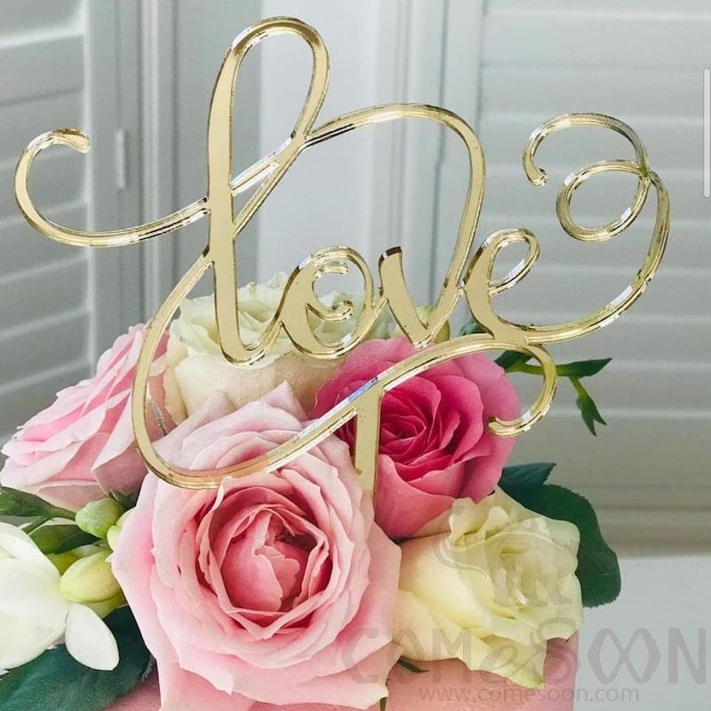 Love Cake Plaque, Acrylic