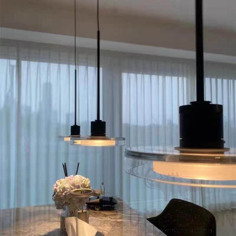 Small Pendant Light, Iron Glass+Acrylic, D40*H220Mm