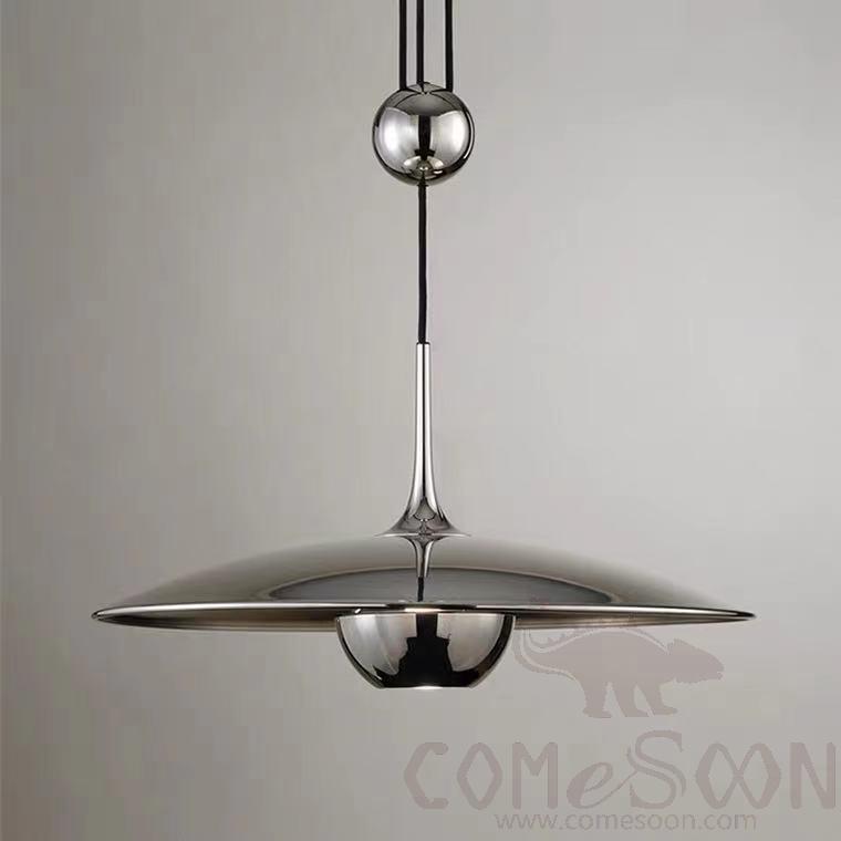 Small Chandelier, Iron, Φ300Mm Large Slanting Pendant