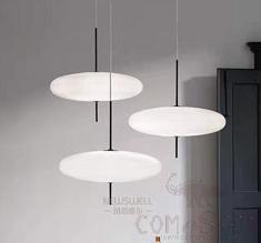 Small Chandelier, Painted Hardware + Glass, D300*1500Mm
