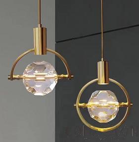 Small Chandelier, Full Copper+Crystal, D170*1500Mm