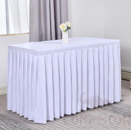 Rectangle Table Skirting,Polyester,878*214Cm