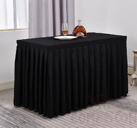 Rectangle Table Skirting,Polyester,878*214Cm