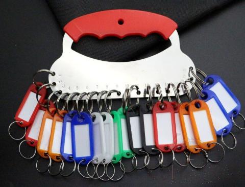 18 Position Key Tray, Rubber Covered（Key Ring For Master Key）