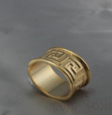 Napkin Ring, Gold Egg-Shaped Zigzag Scarf Ring, Zinc Alloy