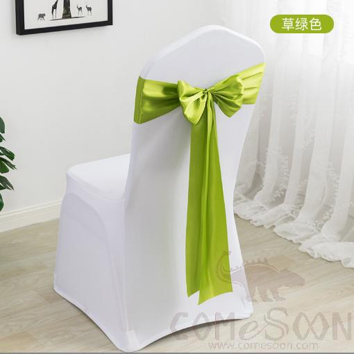 Chair Cover Band, Grass Green, 14*275Cm