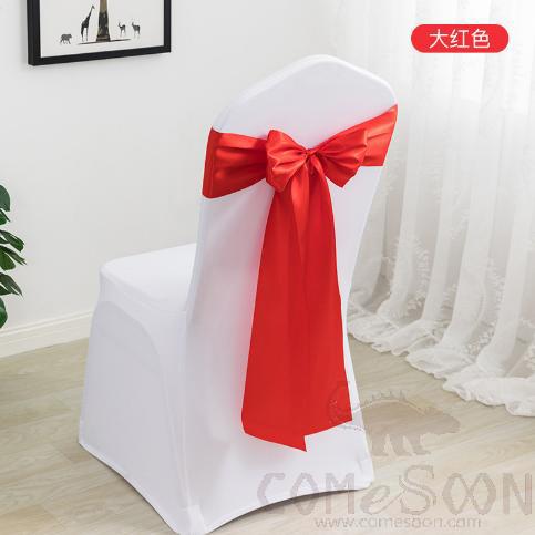 Chair Cover Band,Big Red,14*275Cm
