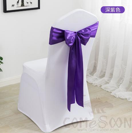 Chair Cover Band,Dark Purple,14*275Cm