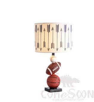Table Lamp, Fabric + Resin, D330*H580Mm